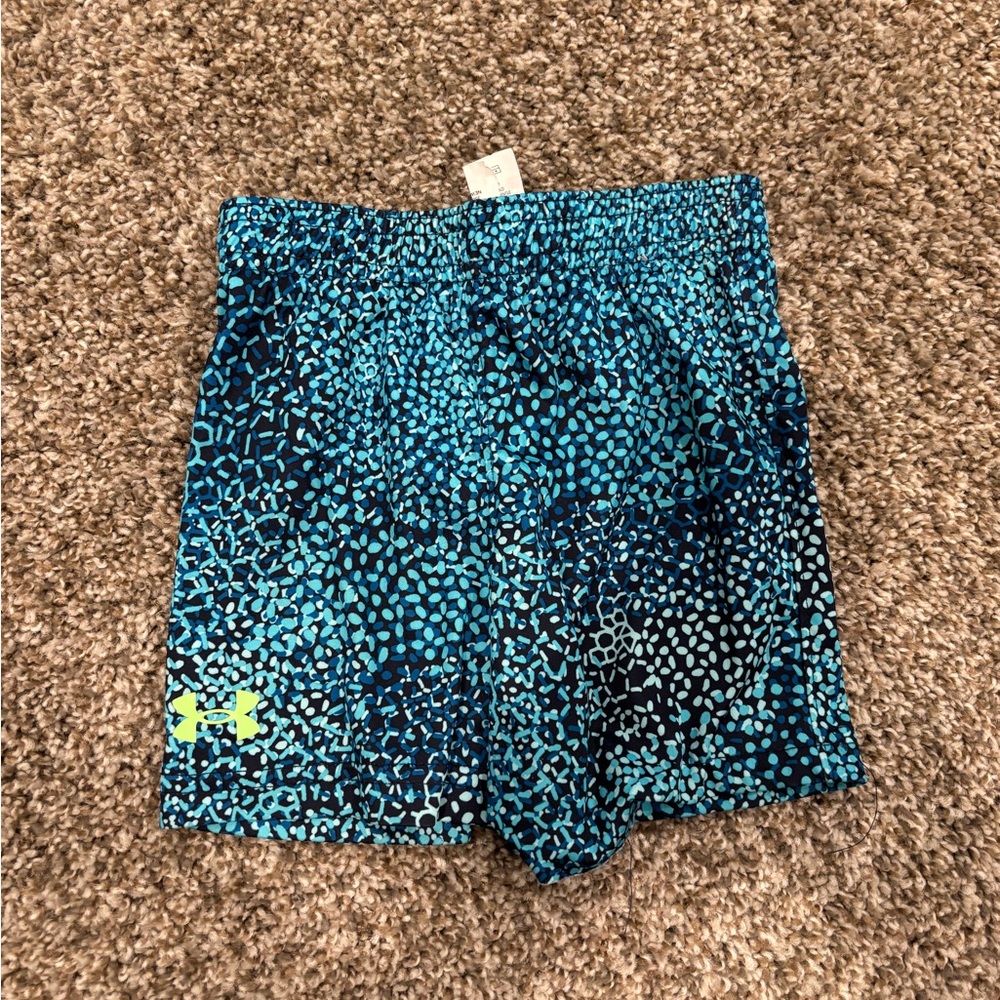 Under Armour Teal and Navy Patterned Shorts